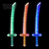 26" Light-Up Pixel Crystal Katana With Sound