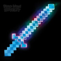 24" Light-Up Blue Pixel Sword