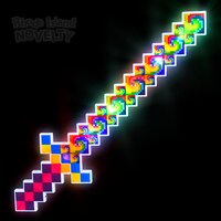 24" Light-Up Tie Dye Pixel Sword