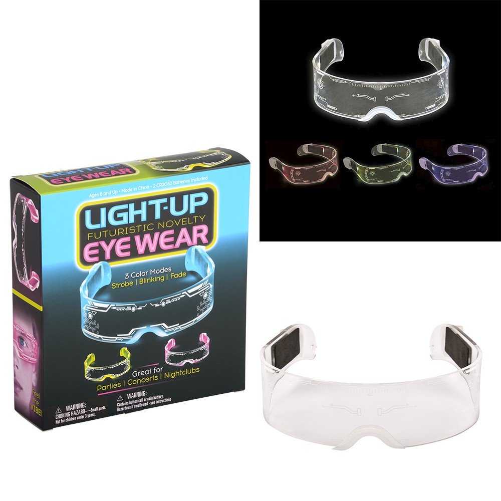 Light up deals novelty glasses