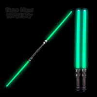 51.5" Super Bright Green Light-Up Double Sword