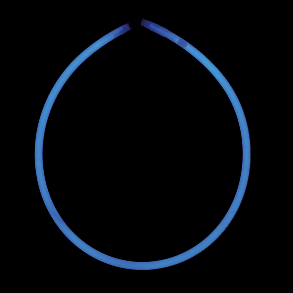 Glowy Bean Necklace - Blue