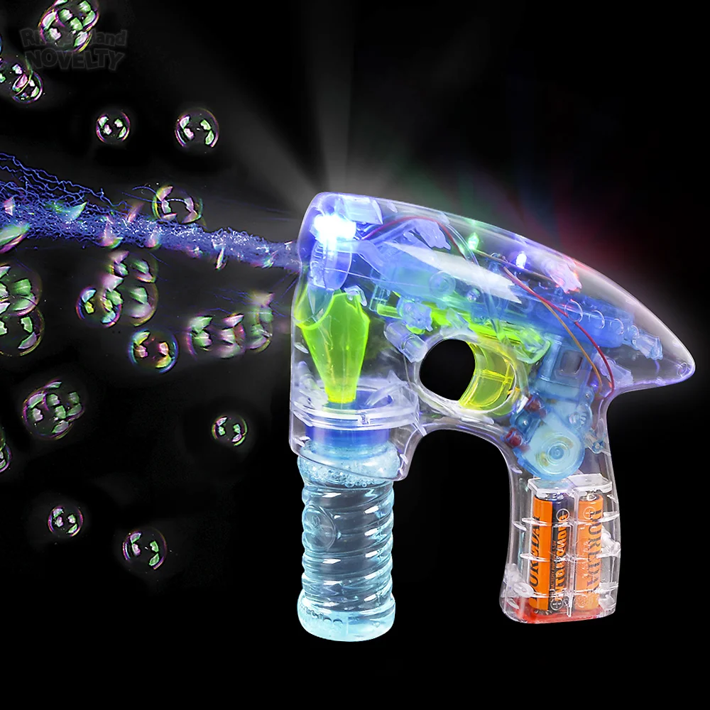 Transparent Light Up Bubble Blaster 7