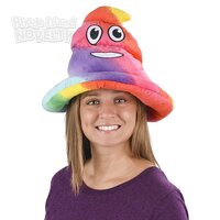 Rainbow Emoticon Poop Hat