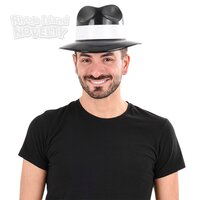 Black Gangster Hat With Band