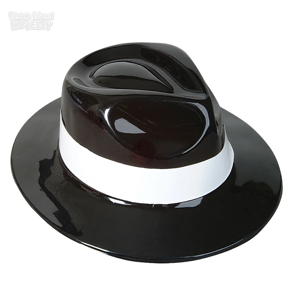 Black Gangster Hat With Band