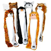 Plush Animal Hat Mix With Long Paws 35"