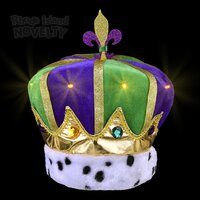 Light-Up Mardi Gras Crown Hat