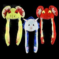 Dinosaur Popping Ear Light-Up Hat 6ct