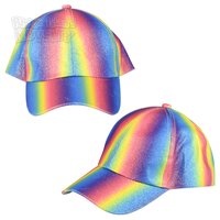 Rainbow Glitter Baseball Cap