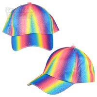 Rainbow Glitter Baseball Cap