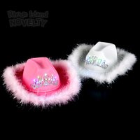 Light-Up Tiara Cowgirl Hat With Feathers