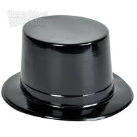 Black Plastic Top Hat