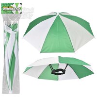 Green And White Umbrella Hat 20"