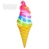 36" Rainbow Ice Cream Cone Inflate