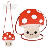 Mushroom Plush Crossbody 10"x11"