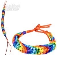 7" Rainbow Chunky Friendship Bracelet