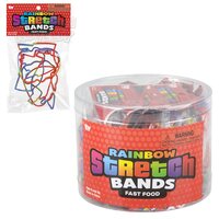 Fast Food Rainbow Silicone Stretch Bands