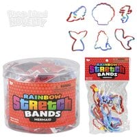 Mermaid Rainbow Silicone Stretch Bands