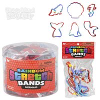 Mermaid Rainbow Silicone Stretch Bands