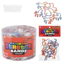 Unicorn Rainbow Silicone Stretch Bands