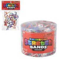 Unicorn Rainbow Silicone Stretch Bands