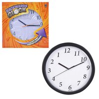 9" Backwards Joke Clock
