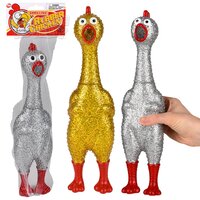13.25" Sparkle Rubber Chicken