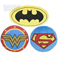 9-13" Justice League Logo Assortment Pancake Plush