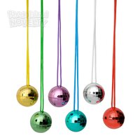 Disco Ball Necklace 1.5"