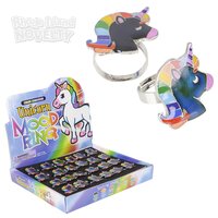 Unicorn Mood Ring 1" (24pcs/Unit)