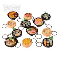 1.5" Asian Food Key Ring Assortment