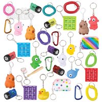 Keychain Backpack Clip Toy Assortment 50ct