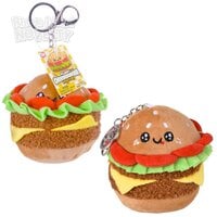 4" Plush Cheeseburger Clip On