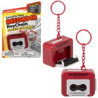 2" Cassette Tape Recorder Keychain