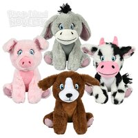 Medium Plush Farm Assortment 8" 96pc