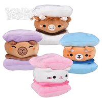6" Kawaii S'Mores Animals 12ct