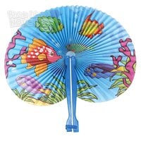 10" Tropical Fish Folding Fan