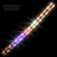 23.5" Light-Up Harlequin Print Foam Baton