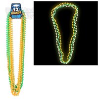 33" 7.5 mm Glow In The Dark Beads