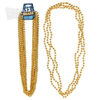 33" 7mm Gold Beads