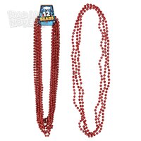 33" 7mm Red Beads