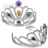Mardi Gras Rhinestone Tiara