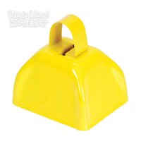 3" Yellow Metal Cow Bell