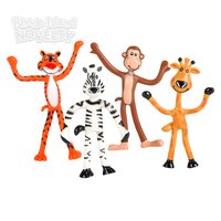 4" Bendable Zoo Animals