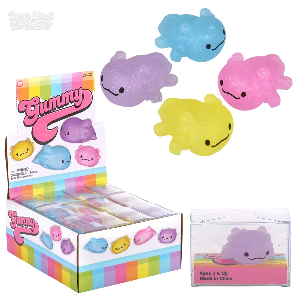 Bulk Axolotl Squishy Fidget Toys - 4 Colors - DollarDays