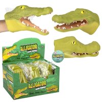 Stretchy Alligator Hand Puppet 6"