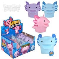 Stretchy Axolotl Hand Puppet 6"