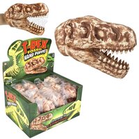 Stretchy T-Rex Fossil Hand Puppet 6"
