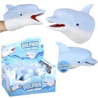 Stretchy Dolphin Hand Puppet 6"